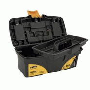 Boite à outils noir 16" 41 x 20.9 x 19.5 cm - Caisse à outils vide 2 organiseurs et porte outils Amovible VITO - noir 5604612018122 Boite à outils noir 16" 41 x 20.9 x 19.5 cm - Caisse à outils vide 2 organiseurs et porte outils Amovible VITO - noir 5604612018122