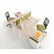 BUREAU COMPACT RETOUR DROIT, 160X110X80 BUREAU COMPACT RETOUR DROIT, 160X110X80