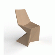 Chaise design in & out VERTEX - camel