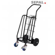 Chariot pliable distribution - sepal - 4 roues - tr03