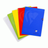 Clairefontaine Lot de 5 Cahier Mimesys A4, 140p./70 feuilles 90 g/m² piquées, coloris assortis (5), Séyès - 3329683031819