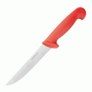 Couteau à désosser à lame rigide rouge 150mm | Hygiplas - C890