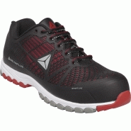 DELTA PLUS - CHAUSSURES DE SÉCURITÉ S1P SRC HRO - DELTA SPORT - NOIR ET ROUGE - TAILLE 39 - DSPORSPNR39