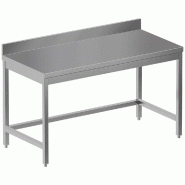 Diamond - Table de travail sans sous tablette + dosseret arrière - réf. TL1260D-SS6 - gris AKS-TL1260D-SS6