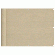 Écran de balcon beige 75x800 cm 100% polyester oxford Modèle Jardin Supreme - 4000173