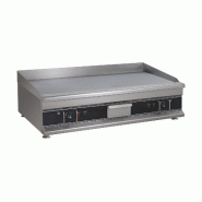 GastroHero Plancha électrique Eco 998x398 lisse - appareil de table - inox GPE1000F