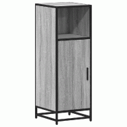 Helloshop26 - Armoire de salle de bain industrielle 35 x 37,5 x 100 cm grand rangement durable en bois gris 02_0049637 - gris métal 3000235937512
