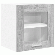 Helloshop26 - Armoire suspendue moderne rectangulaire rangement spacieux cuisine 40 x 31 x 40 cm en bois d'ingénierie gris sonoma 02_0053251 - gris B