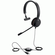 Jabra Evolve 20 Casque Avec fil Arceau Bureau/Centre d'appels USB Type-A Noir