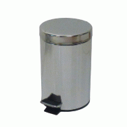 JVD Poubelle à pédale 5L Inox Brillant - gris inox 899436