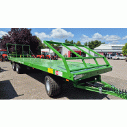Pronar T 026 M Ballenwagen - Plateau porte-matériel robuste et polyvalent pour usage agricole
