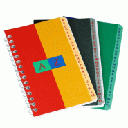 Répertoire Sept reliure intégrale 9x14, 100p./50 feuilles 70g/m², quadrillé 5x5 - 3020127050044