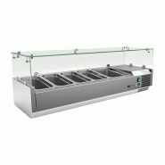 RM GASTRO Vitrine refrigerée de comptoir 1x GN 1/2 + 4x GN 1/3 REDFOX - MCH 3140 - REDFOX - 0615402570930