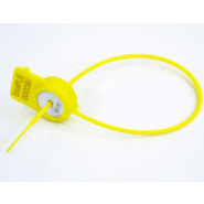 Scellé à tige lisse - Nylon - Longueur 190 mm - Tige Ø1.3 mm - Tête 10.31x10.92 mm - Jaune