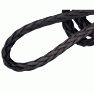 Tresse âme Dyneema - All Black - Absence totale de fluage et allongement, grande résistance et stabilité