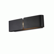 BeLight Hug Applique Avec Diffuseur Découpé Laser En Fer Laqué Noir 2 Lumières .45 P.10 Bl316-Ap2-Nr - noir 8057724580730
