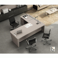 Bureau d'angle X10- Officity - Gauche, Oui, Orme gris, 250 x 220 cm_0