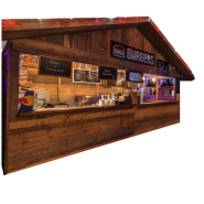 Chalet pliable pour marché de Noël, occasion avec ossature en bois 45x120 et 45x60 - ALPES Chalet pliable pour marché de Noël, occasion avec ossature en bois 45x120 et 45x60 - ALPES