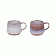 Coffret de 2 mugs Fuji 35 cl - Décoré Rond Grès Table Passion 12x9 cm - multicolore Grès 3106232642869 Coffret de 2 mugs Fuji 35 cl - Décoré Rond Grès Table Passion 12x9 cm - multicolore Grès 3106232642869