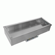 Cuve réfrigérée avec groupe intégré - Froid ventilé - 5 GN 1/1 - 159 L | Tefcold