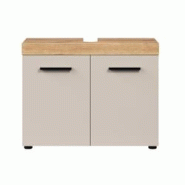 Deladeco Ensemble de salle de bain moderne chêne/cachemire Leane - 3665367399586 Deladeco Ensemble de salle de bain moderne chêne/cachemire Leane - 3665367399586