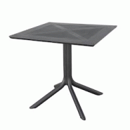 García de Pou Garcia de Pou Table Carrée 'Supra-Tek' 80X80X75 Cm Noir Pp - noir plastique polypropylène 270.58 García de Pou Garcia de Pou Table Carrée 'Supra-Tek' 80X80X75 Cm Noir Pp - noir plastique polypropylène 270.58