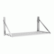Helloshop26 - Étagère murale professionnel pliable à barreaux 80 x 45 cm 40 kg acier inoxydable 14_0001571 - 3000187568987