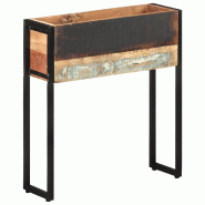 Helloshop26 - Jardinière 60 x 20 x 68 cm bois de récupération massif 02_0000806 - Bois massif 3000071391530