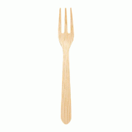 Mini fourchette bambou 9,5cm naturel - par 100