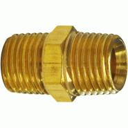Raccords double mamelon 1/4' ag - 3/8' ag - 2 pièces Raccords double mamelon 1/4' ag - 3/8' ag - 2 pièces