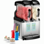 Royal Catering Slush Machine - 2 x 8 litres - ice cream function - argenté multi-matériau 4250928690555