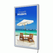 SHOWDOWN Displays Exposiciónate Boîte D'affichage Lumineux LED Économie A2 PLEDEA2G19 - argenté aluminium PLEDEA2G19