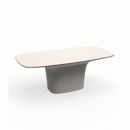 Table design in & out UFO - écru