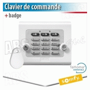 1875096 - clavier de commande avec badge - alarme somfy & tahoma