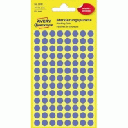Avery Zweckform Pastilles de couleurs, enlevable, bleu, 8 mm - 3591