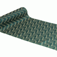 Chemin de table mountains vert/or 28cm x 3m
