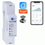 Compteur monophasé multimesure direct 63A. Com Wifi et appli smartphone. - LETTEL - MCM1M-163W Compteur monophasé multimesure direct 63A. Com Wifi et appli smartphone. - LETTEL - MCM1M-163W