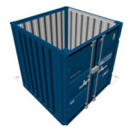 Container de stockage 10 pieds -Porte sectionnelle - LC10 garage Container de stockage 10 pieds -Porte sectionnelle - LC10 garage