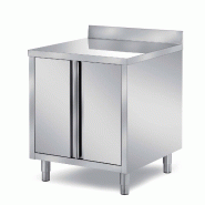 ITALCONCEPT Meuble Bas Inox 80x700mm 304, Adosse - 3616350119131