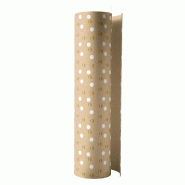 Papier cadeau kraft pois or et blanc 0,70 x 50 m