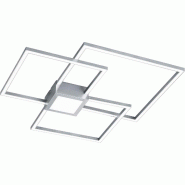 Plafonnier Led 38W nickel mat dimmable 4400 lm - Trio - Hydra - cuivre 4017807425734