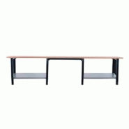PROREGAL Etabli BUFFALO WOOD | HxLxP 86,5x300x75cm | Capacité de Charge 1000kg | Anthracite - noir métal PR_RS157-105 PROREGAL Etabli BUFFALO WOOD | HxLxP 86,5x300x75cm | Capacité de Charge 1000kg | Anthracite - noir métal PR_RS157-105