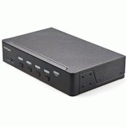 StarTech.Com Commutateur KVM HDMI à 4 Ports - Moniteur Unique 4K 60Hz Ultra HDR - Commutateur KVM de Bureau HDMI 2.0 avec Hub USB 3.0 à 2 Ports (5Gbps) et 4x USB 2.0 HID, Audio - TAA StarTech.Com Commutateur KVM HDMI à 4 Ports - Moniteur Unique 4K 60Hz Ultra HDR - Commutateur KVM de Bureau HDMI 2.0 avec Hub USB 3.0 à 2 Ports (5Gbps) et 4x USB 2.0 HID, Audio - TAA