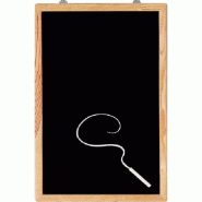 Tableau noir 30x40cm - cadre en bois - écriture à la craie uniquement