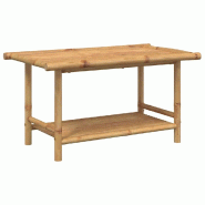 VidaXL Table basse 90x50x45 cm bambou Modèle Bellecour Élite - 366473
