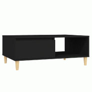 VidaXL Table basse noir 90x60x35 cm bois d'ingénierie Modèle Atlas Master Ligne - 805996