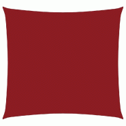 VidaXL Voile de parasol tissu oxford carré 3x3 m rouge Modèle Outdoor Zeta - rouge 135632