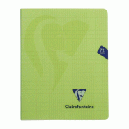 Clairefontaine Lot de 10 Carnet Mimesys A5+, 72p./36 feuilles 90 g/m² piquées, coloris assortis (6), quadr. 4x8 + marge - 3329683003670
