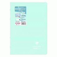 Clairefontaine Lot de 5 Cahier Kover Book Blush A4, 96p./48 feuilles 90 g/m² piquées, couv. Coloris menthe à l'eau, ligné - 3037929717730