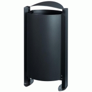 Corbeille sur pied ARKEA 100L - Anthracite - Design épuré - Marque Rossignol Corbeille sur pied ARKEA 100L - Anthracite - Design épuré - Marque Rossignol